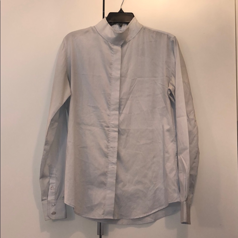 Ovation Pale Blue Horseback Riding Blouse